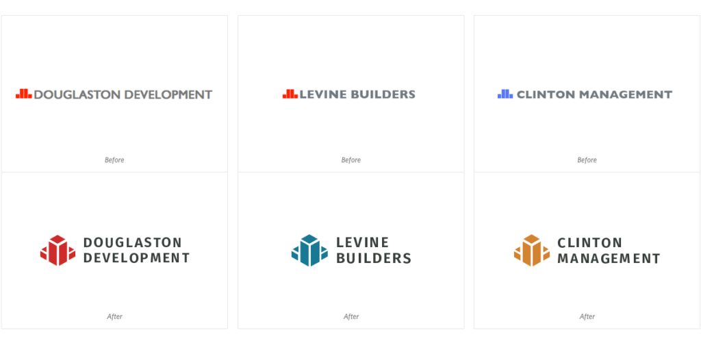logos before and after
