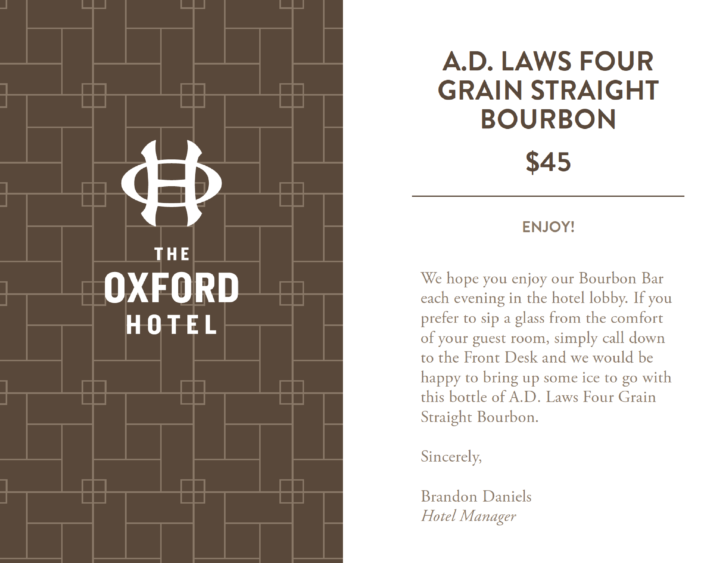 AD laws whiskey card
