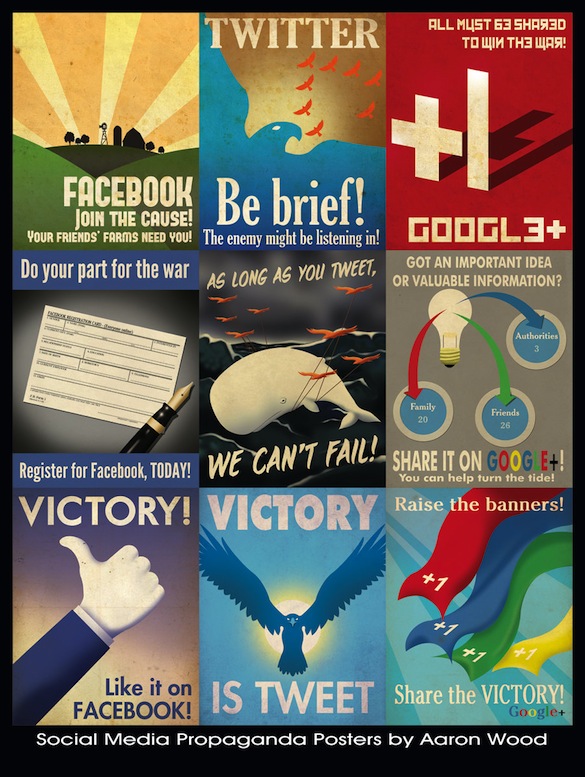 propaganda posters social media