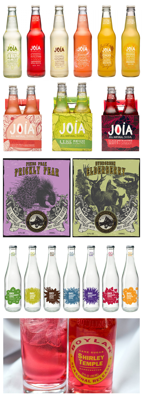 Soda Labeling and Logo Design Examples