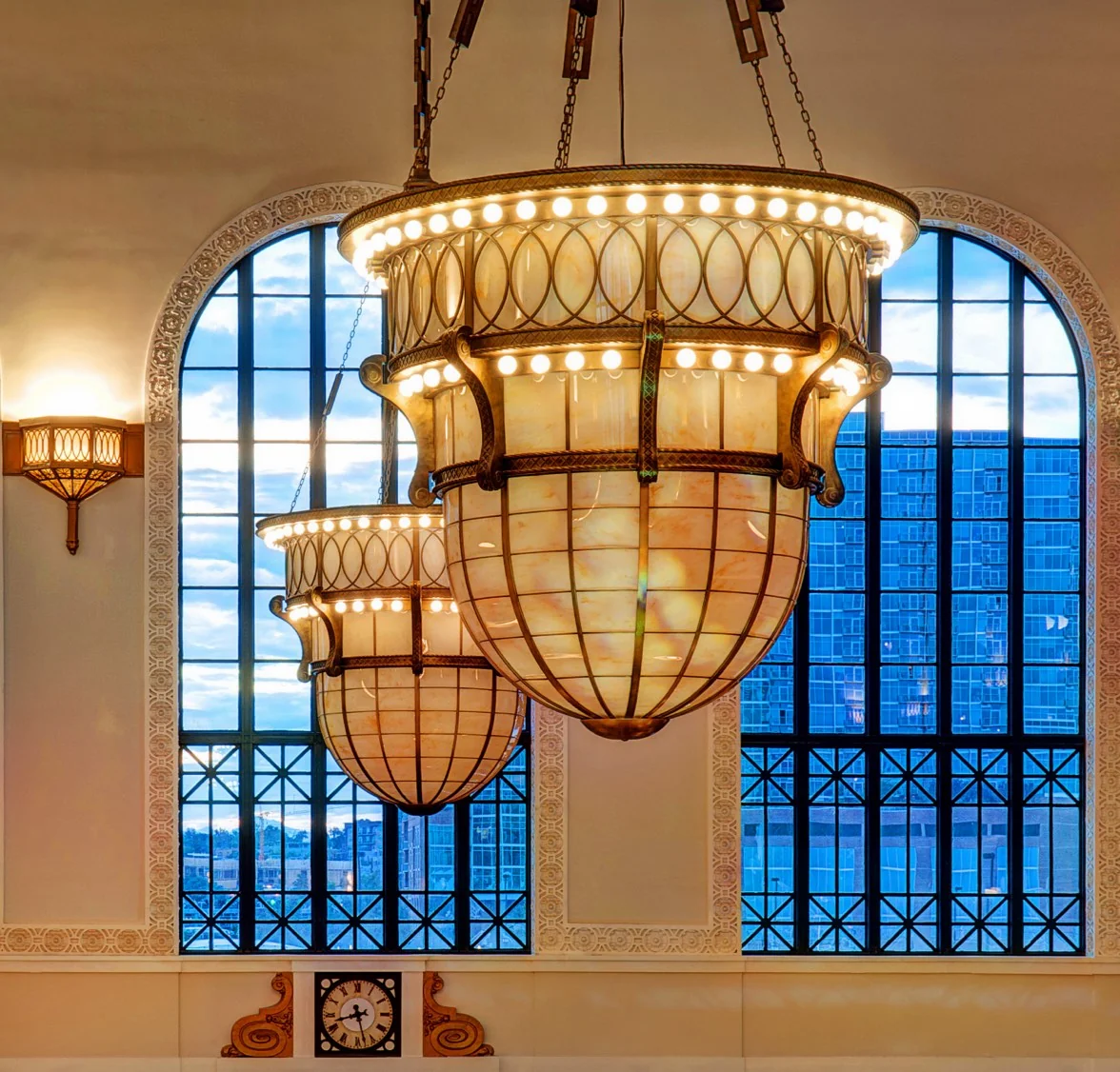 Union Station chandeliers