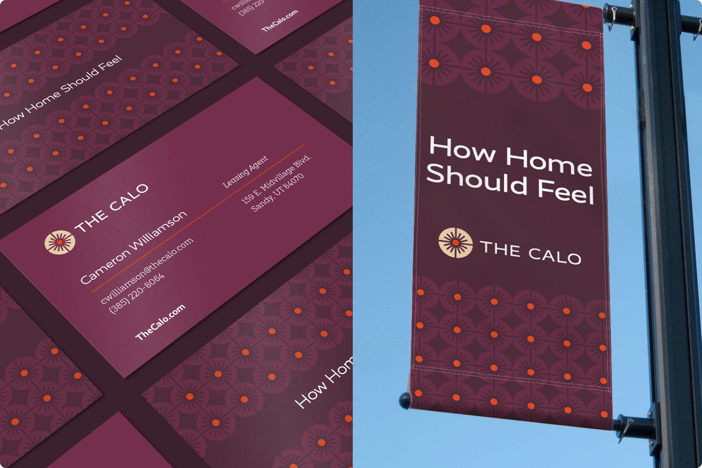 Calo signage and business cards
