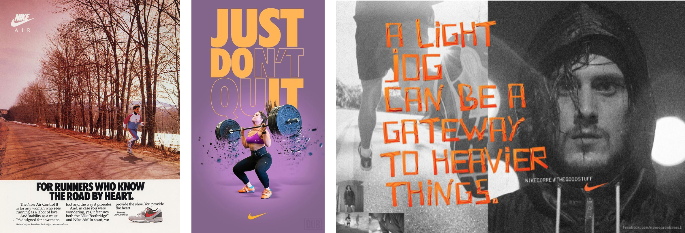 3 examples of nike ads