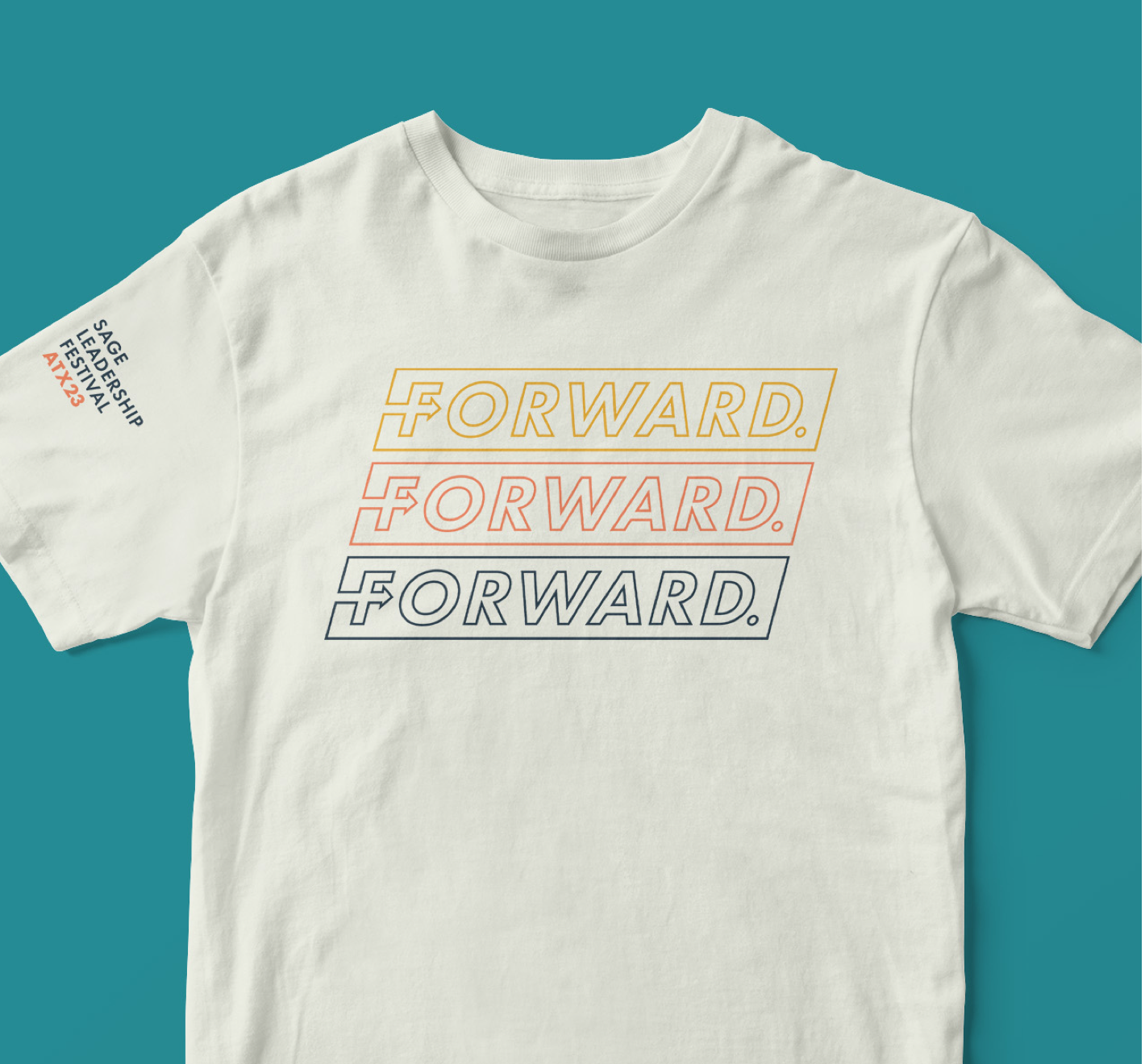 Forward leadership tshirt mockup design