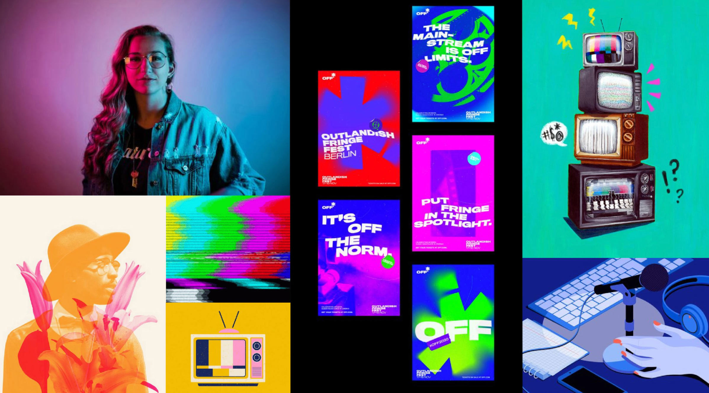 mood board of images